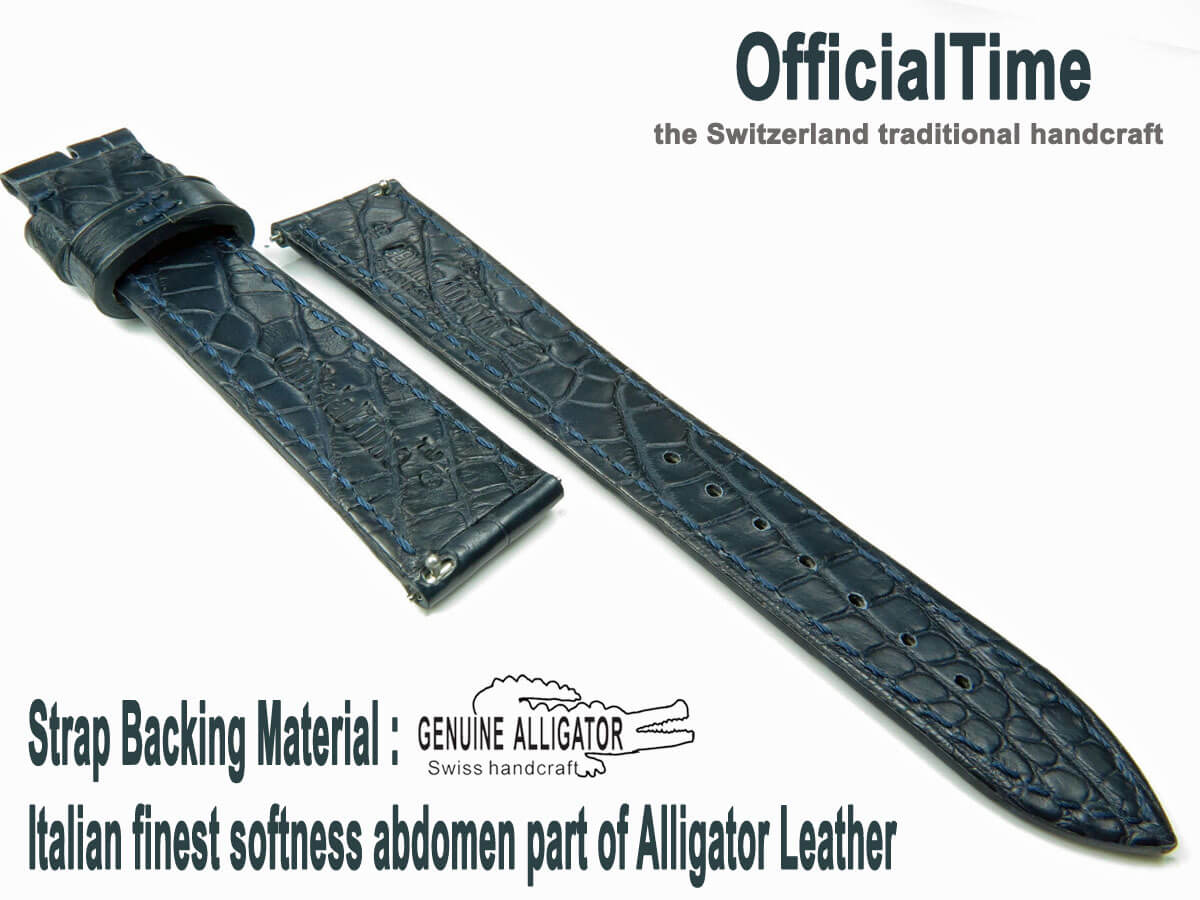 Genuine Alligator Leather Strap for Franck Muller